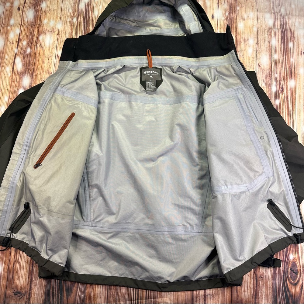 Simms Mens Goretex Wading Jacket Full Zip Hooded Size XL - Picture 5 of 16